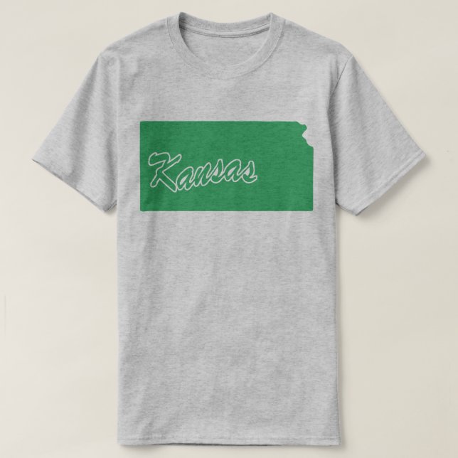T-shirt État du Kansas Shape (Design devant)