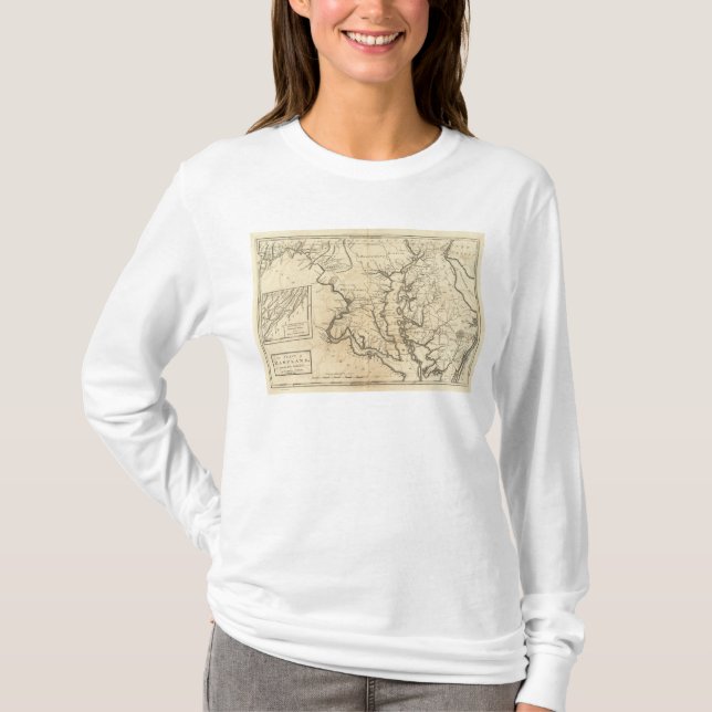 T-shirt État du Maryland 2 (Devant)
