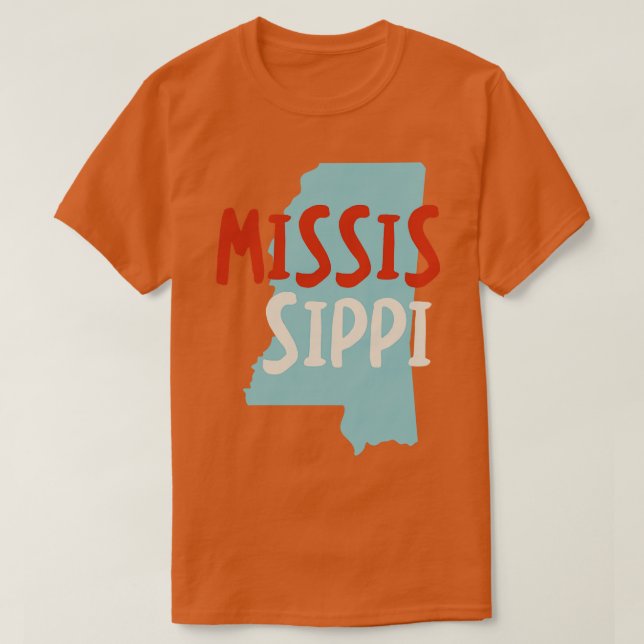 T-shirt État du Mississippi (Design devant)