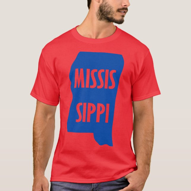T-shirt État du Mississippi 3 (Devant)