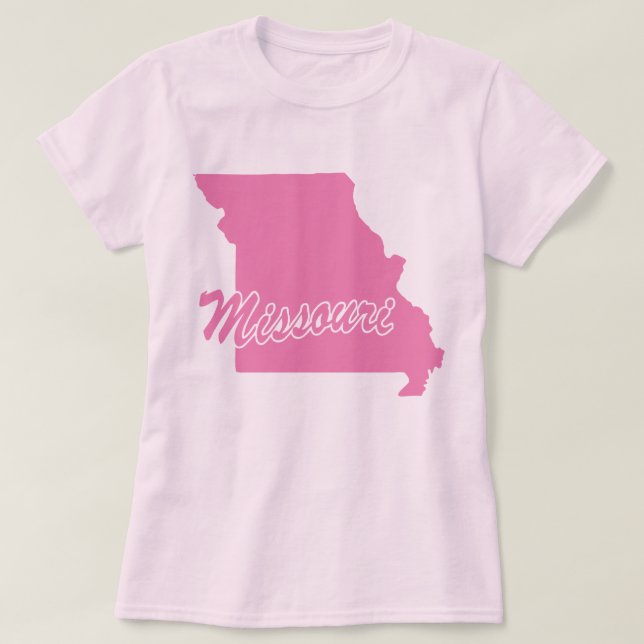 T-shirt État du Missouri Shape (Design devant)