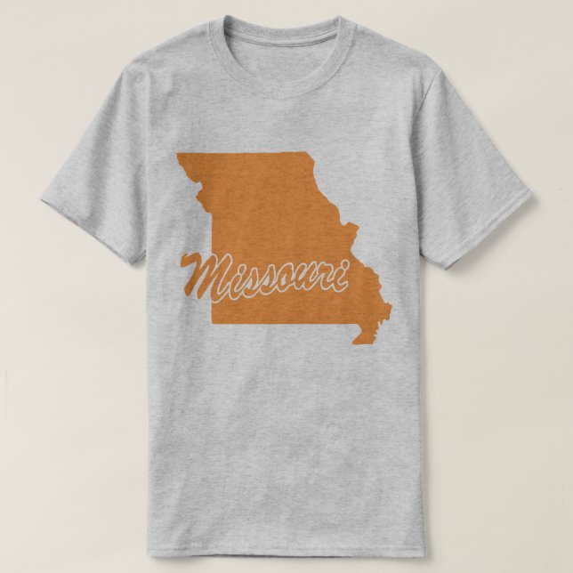 T-shirt État du Missouri Shape (Design devant)