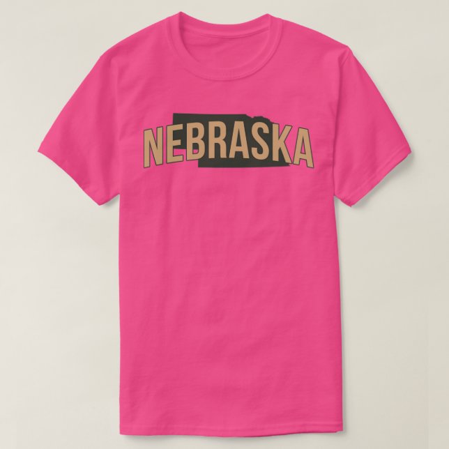 T-shirt état du nebraska (Design devant)
