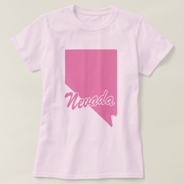 T-shirt État du Nevada Shape (Design devant)