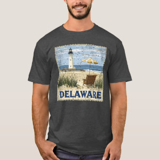 T-shirt État du timbre du Delaware Vintage États-Unis