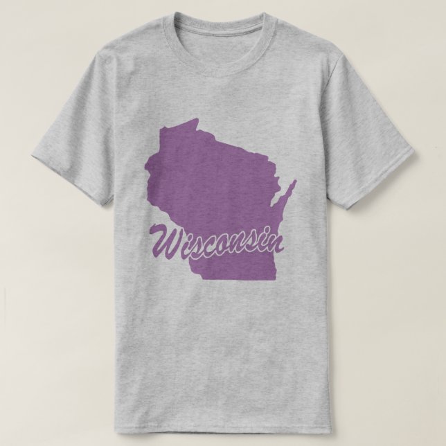 T-shirt État du Wisconsin (Design devant)