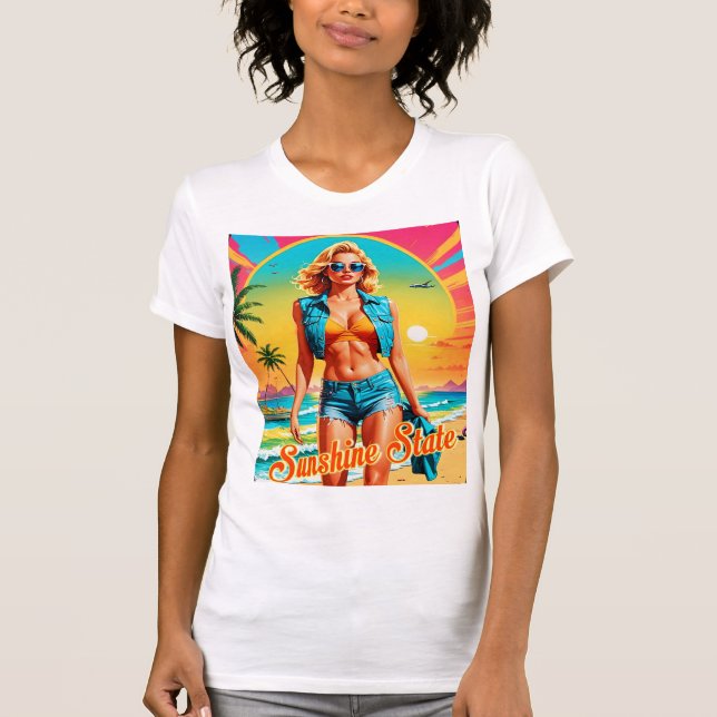 T-shirt État ensoleillé (Devant)