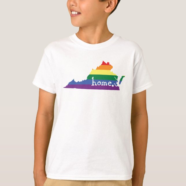 T-shirt État Gay pride| Virginie (Devant)