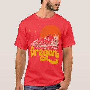 T-shirt Etat vintage de l'Oregon Mid Century Aes en détres