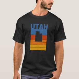 T-shirt Etat vintage de l'Utah Couleurs Vintages de l'Utah