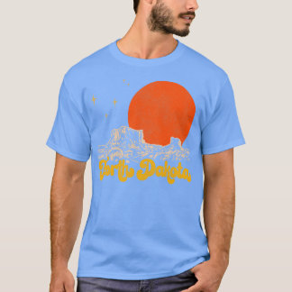 T-shirt État vintage du Dakota du Nord Troupe du milieu du