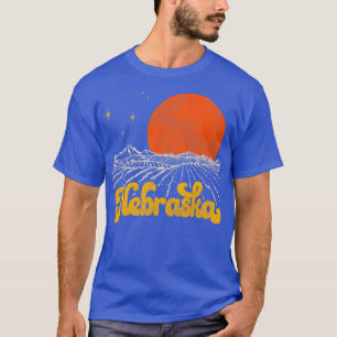 T-shirt État vintage du Nebraska Mi-Siècle en détresse Un