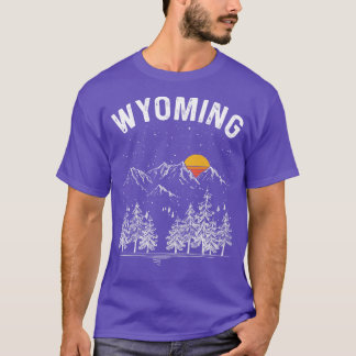 T-shirt État vintage du Wyoming