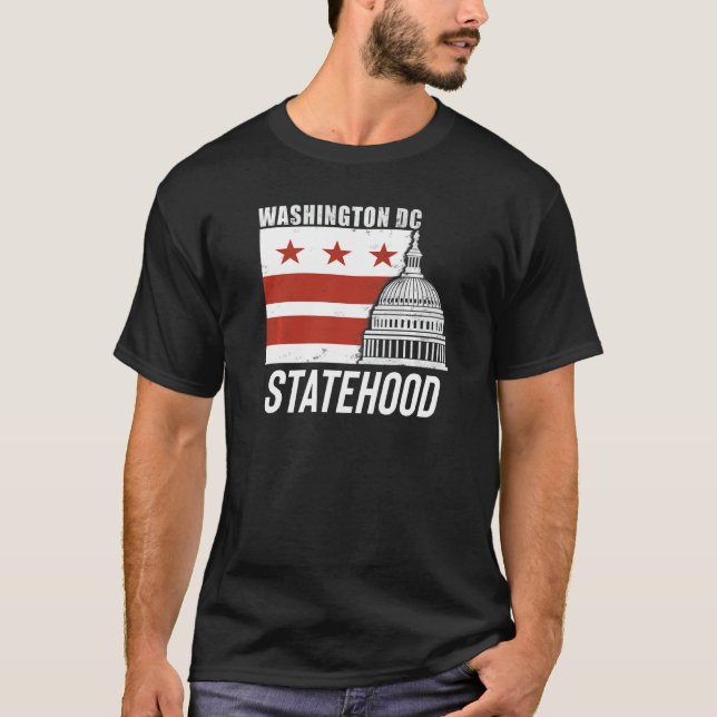 T-shirt État Washingtonien De Washington D C (Devant)