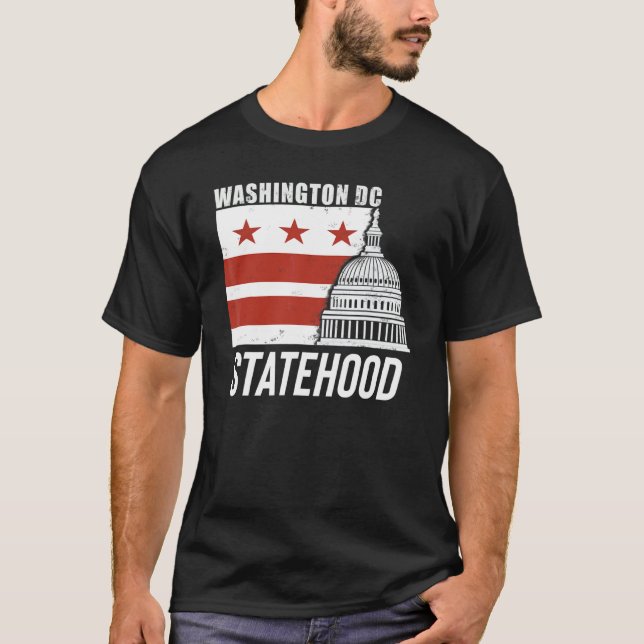 T-shirt État Washingtonien De Washington D C (Devant)