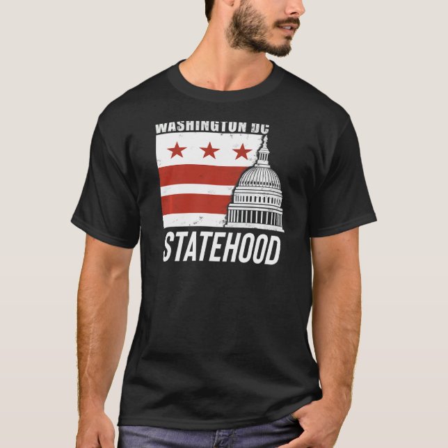T-shirt État Washingtonien De Washington D C (Devant)