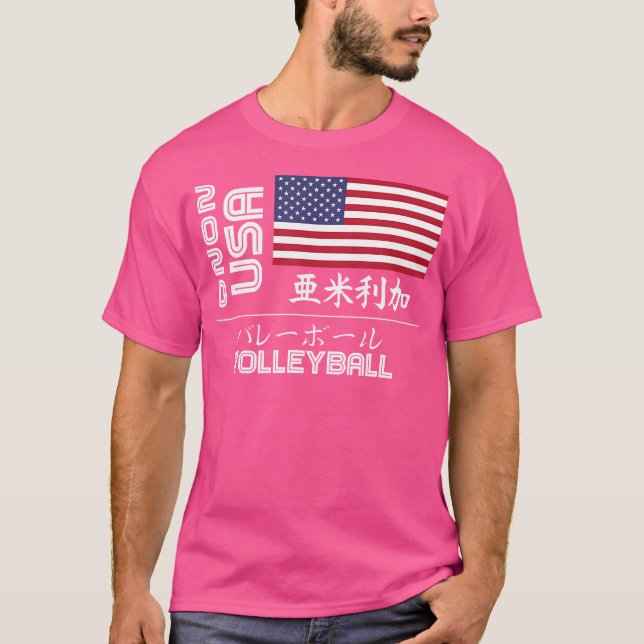 T-shirt États-Unis 2020 Volleyball Amérique Japon Tokyo Un (Devant)