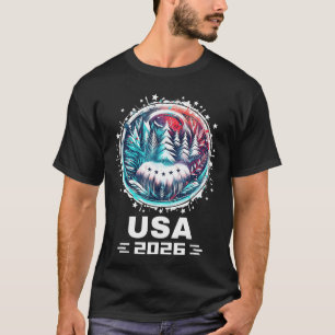 T-shirt États-Unis 2026 Allez États-Unis Sport d'hiver USA