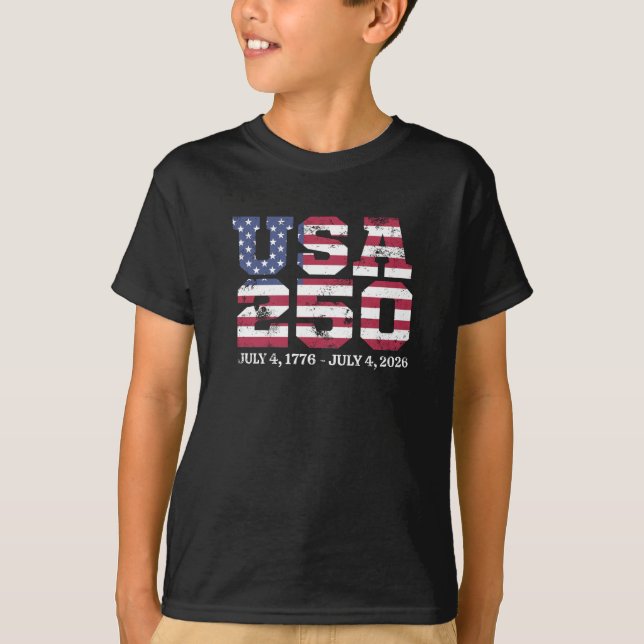 T-shirt États-Unis 250 4 Juillet (Devant)