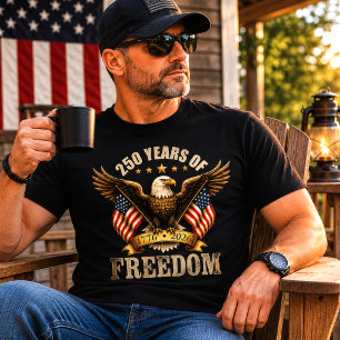 T-shirt États-Unis 250 ans de liberté Pygargue à tête blan