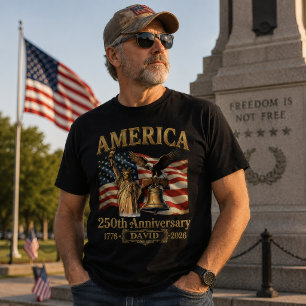 T-shirt États-Unis 250e Anniversaire Lady Liberty