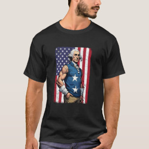 T-shirt États-Unis 4 juillet George Washington Funny Worko