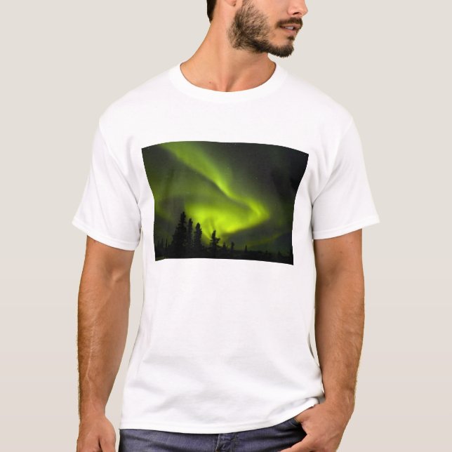 T-shirt États-Unis, Alaska, Chena Hot Springs. Aurora Bore (Devant)