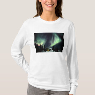T-shirt États-Unis, Alaska, Chena Hot Springs. Aurore boré