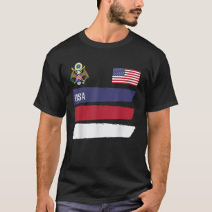 T-shirt Etats-Unis Amérique Drapeau Football Fan Homme Fan