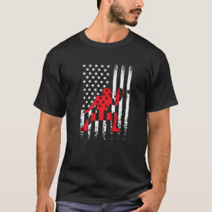 T-shirt États-Unis Amérique Drapeau Patriot Baseball Capte