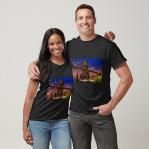T-shirt États-Unis Brooklyn Bridge River