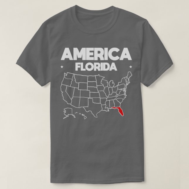 T-shirt États-Unis cadeau Floride État (Design devant)