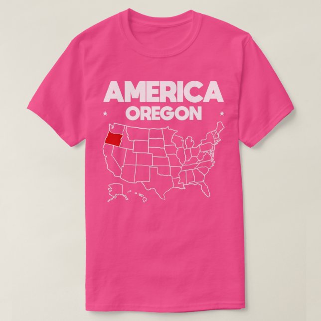 T-shirt États-Unis cadeau Oregon State (Design devant)