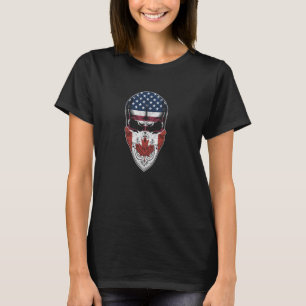 T-shirt États-Unis Canada Racines Drapeau canadien américa