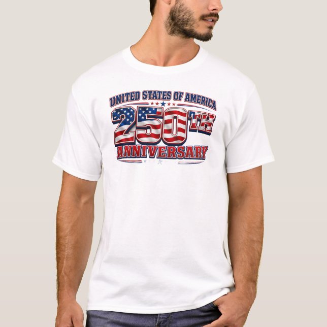 T-shirt États-Unis d'Amérique 250e  (Devant)
