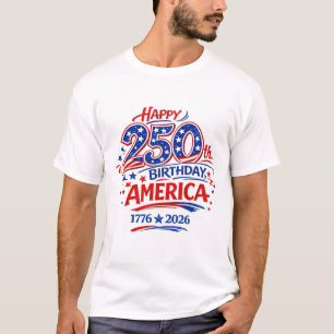 T-shirt États-Unis d'Amérique 250e anniversaire patriotiqu
