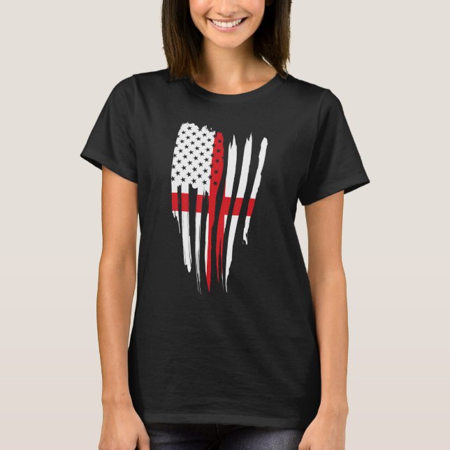 T-shirt États-Unis d'Angleterre Indicateur combiné 1 (Devant)