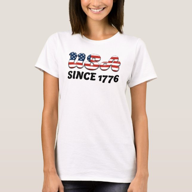 T-SHIRT ÉTATS-UNIS DEPUIS 1776 (Devant)