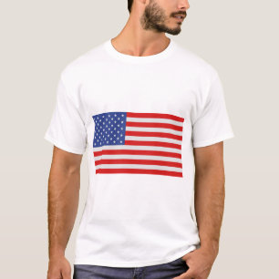 T-shirt États-Unis - Drapeau américain aux dimensions corr