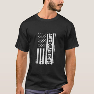 T-shirt États-Unis Drapeau Auto en verre Tinter tissu Fenê