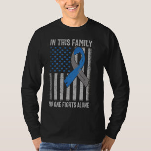 T-shirt États-Unis Drapeau Diabète Type 1 Sensibilisation