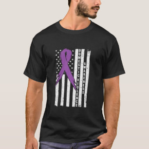 T-shirt États-Unis Drapeau Harcèlement Violence domestique