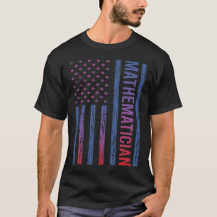 T-shirt États-Unis Drapeau mathématicien