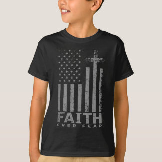 T-shirt États-Unis Drapeau patriotique Amérique foi cadeau