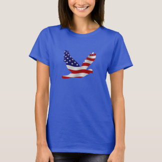 T-shirt États-Unis Drapeau Peace Dove