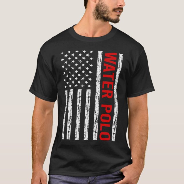 T-shirt États-Unis Drapeau Polo (Devant)
