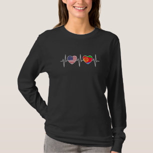 T-shirt États-Unis et Érythrée Drapeau Érythréen Drapeaux