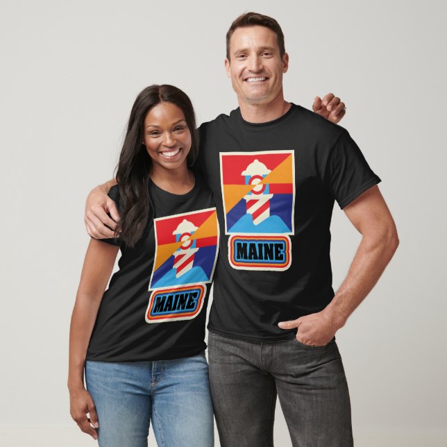 T-shirt États-Unis - États - MAINE (Unisexe)