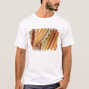 T-shirt États-Unis. Gros plan de nouilles de pâtes arc-en-
