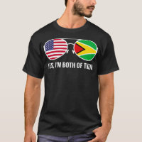 États-Unis Guyana Lunettes de soleil Drapeau Guyan